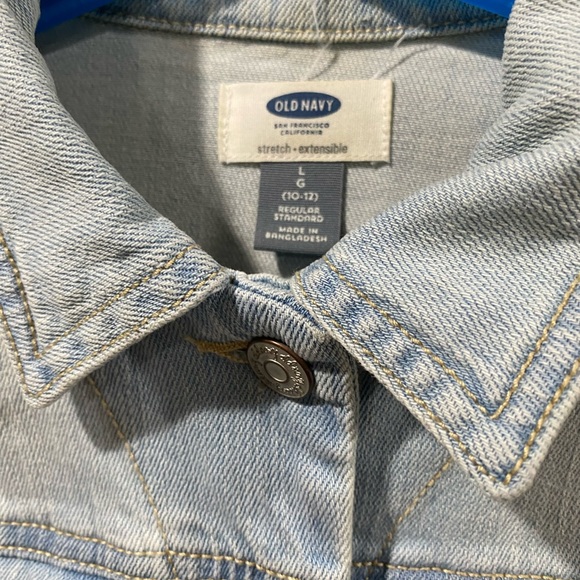 Old Navy Jean Jacket Size Large 10/12 - Picture 3 of 3